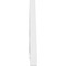 Ekena Millwork Pitch Northwest Architectural Grade PVC Gable Pediment, 36"W x 9"H x 1"P (6/12) GPP036X009X100NOR - alternate 4